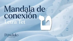 mandala de conexion letra tet flor hebrea